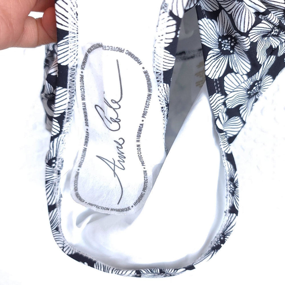 ANNE COLE Floral Twist Bandeau Swimwear - Picture 8 of 11
